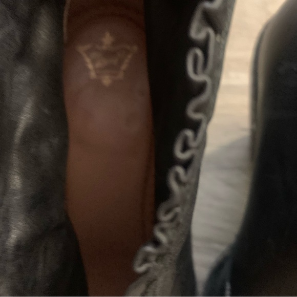 Anthropologie Miss Albright Philadelphia Front Zipper Leather Peep Toe Booties - Picture 3 of 15